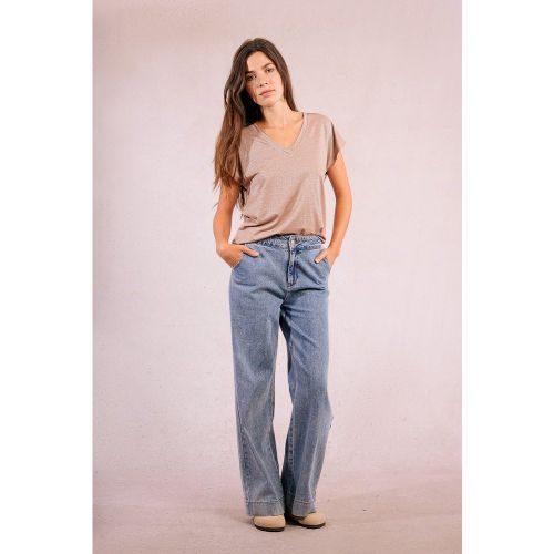 T-shirt à manches courtes en maille - MOLLY BRACKEN - Modalova