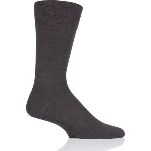 Pair Dark Sensitive Berlin Virgin Wool Left and Right Socks With Comfort Cuff Men's 5.5-8 Mens - Falke - Modalova