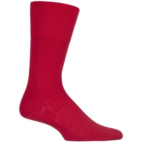 Pair Scarlet Airport Plain Virgin Wool and Cotton Business Socks Men's 10-11 Mens - Falke - Modalova