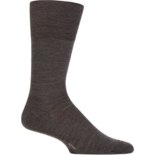 Mens 1 Pair ClimaWool Recycled Yarn Socks Anthracite 8.5-9.5 Mens - Falke - Modalova