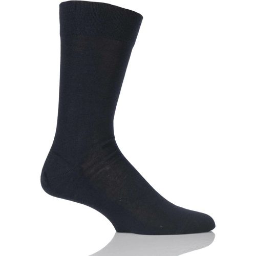 Pair Dark Navy Sensitive London Cotton Left and Right Socks With Comfort Cuff Men's 8.5-11 Mens - Falke - Modalova