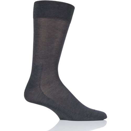 Pair Anthracite Sensitive Malaga with Pressure Free Top Socks Men's 11.5-14 Mens - Falke - Modalova