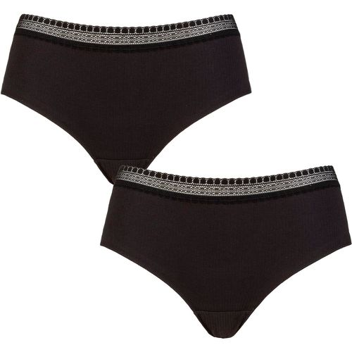 Women's 2 Pack GO Ribbed Hipster Briefs Large - Sloggi - Modalova