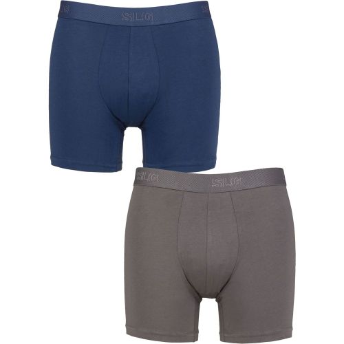 Mens 2 Pack SLG Baselayer Boxer Shorts Multi L - Sloggi - Modalova