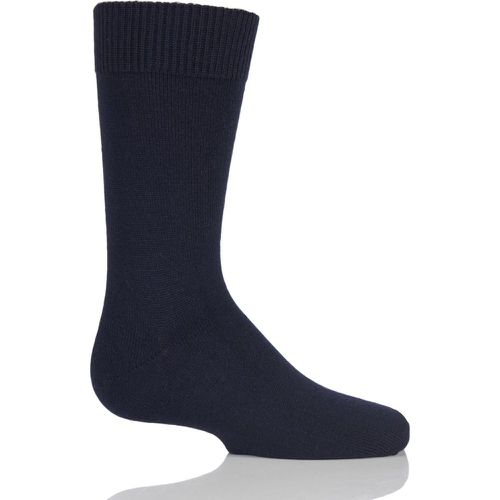 Pair Dark Marine Comfort Wool Plain Socks Kids Unisex 5.5-8 Teens (13-14 Years) - Falke - Modalova
