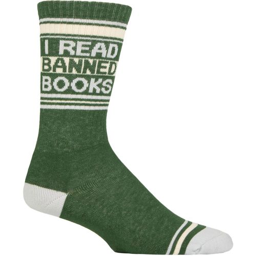 Pair I Read Banned Books Cotton Socks Multi One Size - Gumball Poodle - Modalova