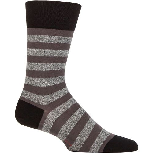 Mens 1 Pair Falke Sensitive London Striped Cotton Socks 5.5-8 Mens - SockShop - Modalova