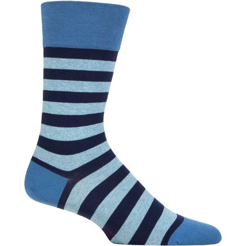 Mens 1 Pair Falke Sensitive London Striped Cotton Socks Bonnie 11.5-14.5 Mens - SockShop - Modalova