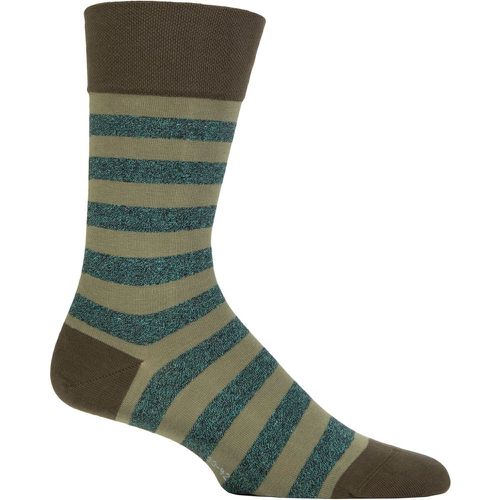 Mens 1 Pair Sensitive London Striped Cotton Socks Military 11.5-14.5 Mens - Falke - Modalova