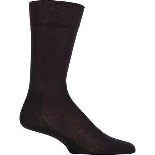 Mens 1 Pair Sensitive New York Plain Socks Dark Navy 11.5-14.5 Mens - Falke - Modalova