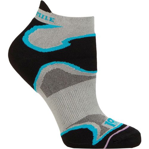 Mens and Ladies 1 Pair 1000 Mile Multi Sport Fusion Socklet Socks Silver / Kingfisher 6-8.5 Ladies - SockShop - Modalova