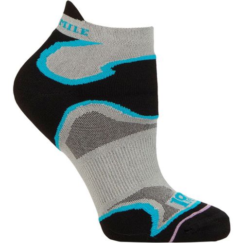 Mens and Ladies 1 Pair Multi Sport Fusion Socklet Socks Silver / Kingfisher 6-8.5 Ladies - 1000 Mile - Modalova