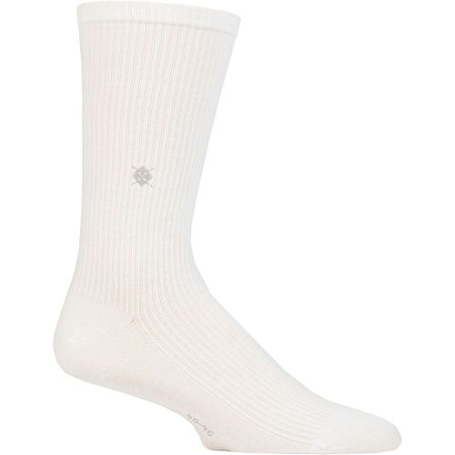 Mens 1 Pair Boston Organic Cotton Ribbed Socks 6.5-11 Mens - Burlington - Modalova