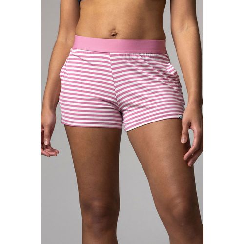 Ladies 1 Pack Bamboo Loungewear Selection Shorts Pink Stripe Shorts 16 Ladies - Lazy Panda - Modalova