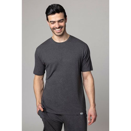Mens 1 Pack Bamboo Loungewear Selection T-Shirt Dark Charcoal T-Shirt Extra Large - Lazy Panda - Modalova
