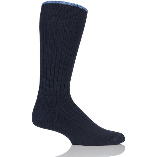 Pair Rich Navy / Cotton Cushioned Golf Socks Unisex 12-14 Mens - Glenmuir - Modalova