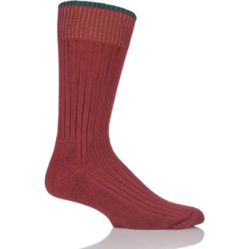 Pair Terracotta Cotton Cushioned Golf Socks Unisex 8-11 Mens - Glenmuir - Modalova