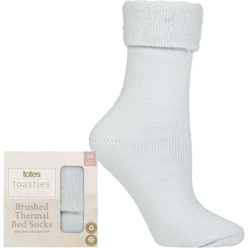 Ladies 1 Pair Recycled Brushed Thermal Bed Socks 4-8 Ladies - Totes - Modalova