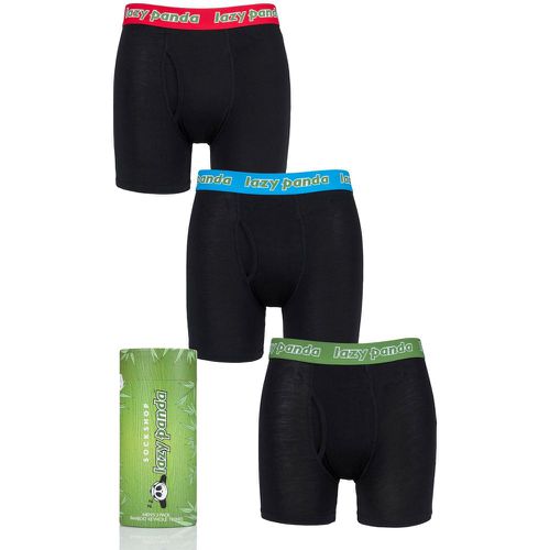 Pack Black / Red / Green Bamboo Boxer Shorts Men's Extra Large - Lazy Panda - Modalova
