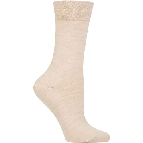 Pair Linen Sensitive Berlin Merino Wool Left And Right Comfort Cuff Socks Ladies 5.5-8 Ladies - Falke - Modalova
