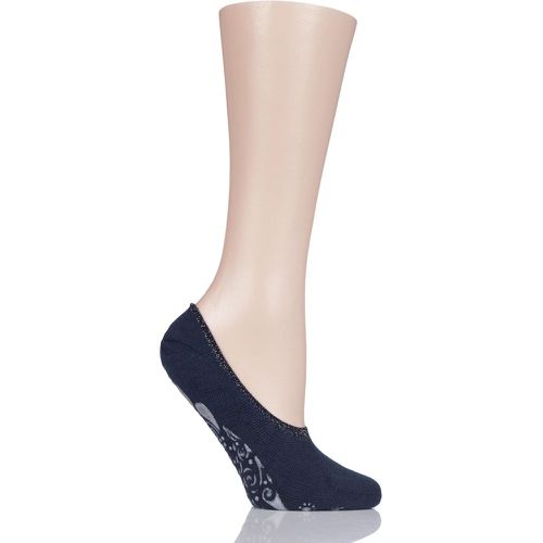 Pair Navy Cosy Ballerina Slipper Socks with Carry Pouch Ladies 4-5 Ladies - Falke - Modalova