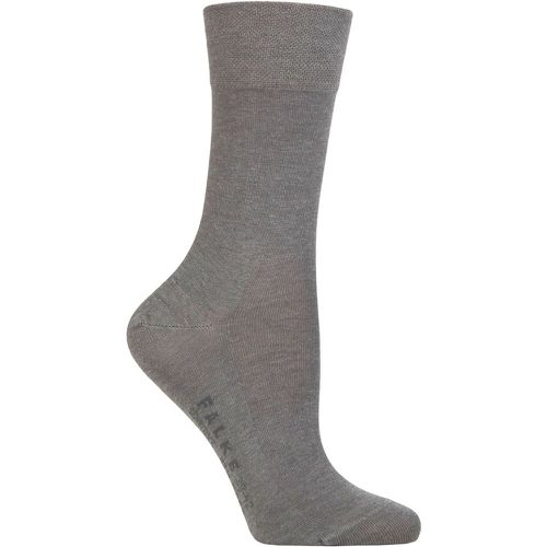 Ladies 1 Pair Sensitive New York Lyocell Gentle Grip Socks Light Melange 5.5-8 Ladies - Falke - Modalova