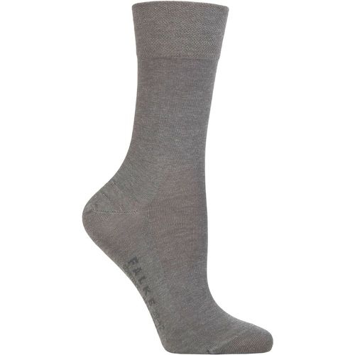 Women's 1 Pair Sensitive New York Lyocell Gentle Grip Socks Light Melange 5.5-8 Ladies - Falke - Modalova