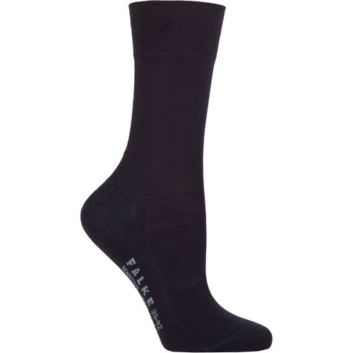 Ladies 1 Pair Sensitive New York Lyocell Gentle Grip Socks Dark Navy 2.5-5 Ladies - Falke - Modalova