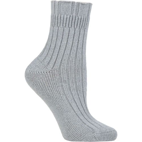 Women's 1 Pair Ribbed Wool Bed Socks Silver 2.5-5 Ladies - Falke - Modalova