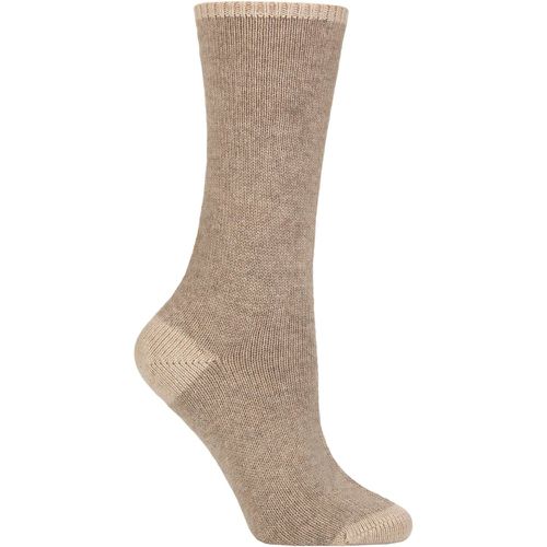 Ladies 1 Pair Falke No 1 100% Cashmere Socks Beige 5.5-6.5 Ladies - SockShop - Modalova