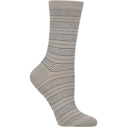 Women's 1 Pair Falke Stripe Uniform Cotton Socks Silver 35-38 - SockShop - Modalova