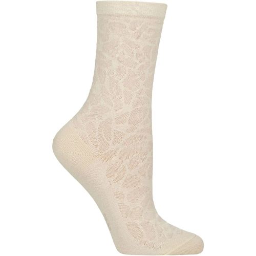 Women's 1 Pair Falke Creole Texture Animal Print Cotton Socks Off 4-5 Women's - SockShop - Modalova