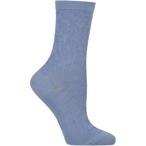 Women's 1 Pair Falke Creole Texture Animal Print Cotton Socks Ice 5.5-6.5 Women's - SockShop - Modalova