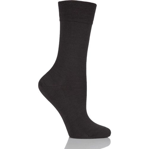Pair Dark Sensitive Berlin Merino Wool Left And Right Comfort Cuff Socks Ladies 2.5-5 Ladies - Falke - Modalova