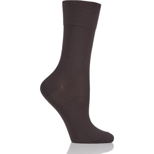Pair Dark Sensitive Granada Cotton Comfort Cuff Socks Ladies 2.5-5 Ladies - Falke - Modalova