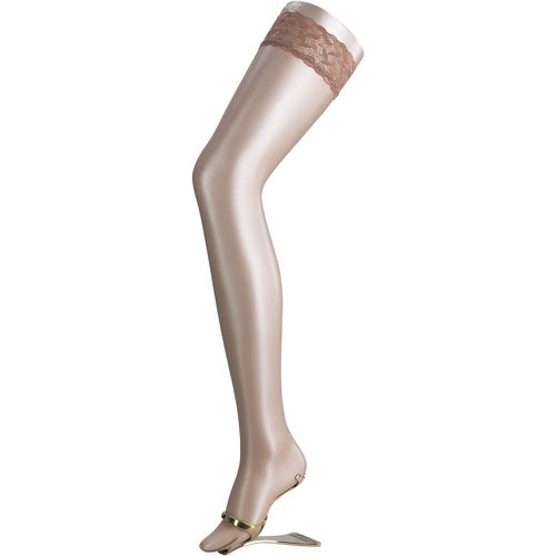 Pair Powder Shelina 12 Denier Ultra Transparent Hold Ups With Shimmer Ladies Medium - Falke - Modalova