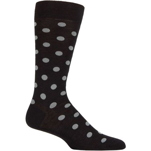 Mens 1 Pair Helianthus Merino Wool All Overs Spots Socks 10-12 Mens - Pantherella - Modalova
