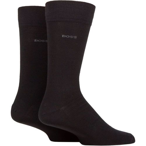 Mens 2 Pair BOSS Soft Cotton Plain Socks 8.5-11 Mens - Hugo Boss - Modalova