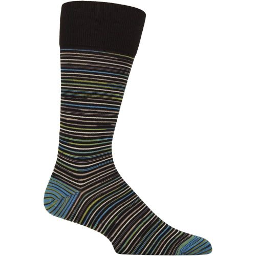 Mens 1 Pair Pantherella Atolla Organic Cotton Striped Socks 10-12 Mens - SockShop - Modalova