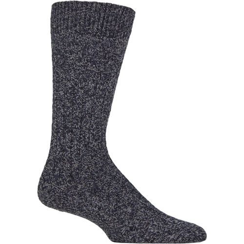 Mens 1 Pair Pantherella Rye Eco Luxe Ribbed Cotton Socks Sea 10-12 Mens - SockShop - Modalova