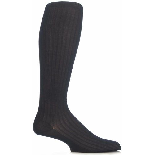 Pair Navy Merino Wool Rib Knee High Socks Men's 12.5-14 Mens - Pantherella - Modalova