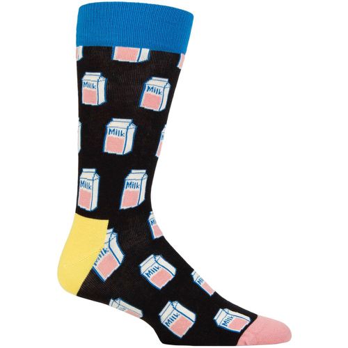 Mens and Ladies 1 Pair Milk Socks 4-7 Unisex - Happy Socks - Modalova