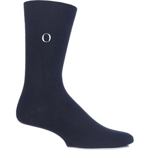 Pair O Navy New Individual Embroidered Initial Socks - K-O Men's 7-11 Mens - SockShop - Modalova