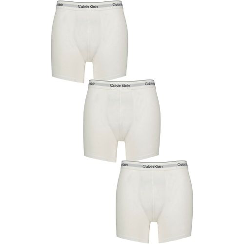 Mens 3 Pack Calvin Klein Cotton Stretch Longer Leg Trunks / / M - SockShop - Modalova