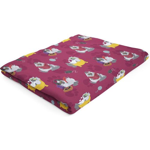 Pack 1.7 TOG Oversized Cat Pattern Blanket Raspberry 180*200CM - Heat Holders - Modalova