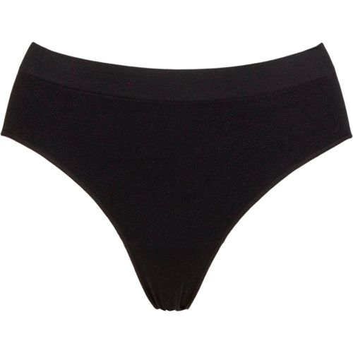 Ladies 1 Pack Bare Essentials Hi Cut Brief Underwear UK 8-10 - Ambra - Modalova