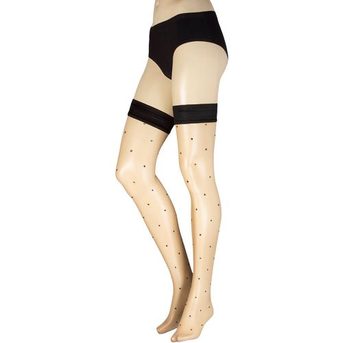 Women's 1 Pair Anguria Sheer Spot Hold Ups Cosmetic Small / Medium - Trasparenze - Modalova