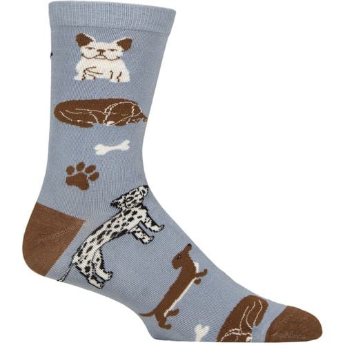 Mens and Women's 1 Pair Shared Earth Fair Trade Dogs Bamboo Socks Dogs UK 7-12 - SockShop - Modalova