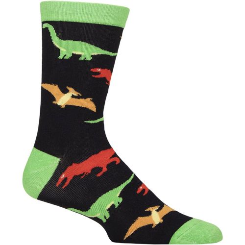 Mens and Women's 1 Pair Shared Earth Fair Trade Dinosaurs Bamboo Socks Dinosaurs UK 3-7 - SockShop - Modalova