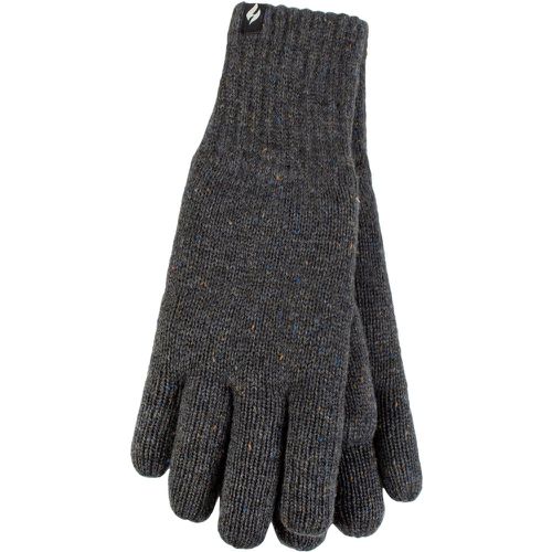 Mens 1 Pair SOCKSHOP Ashton Gloves Denim S/M - Heat Holders - Modalova